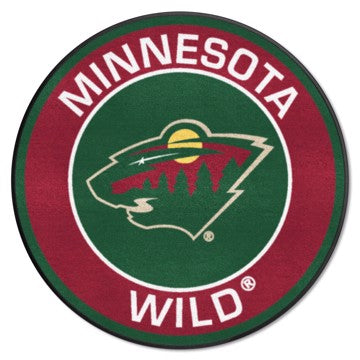 Wholesale-Minnesota Wild Roundel Mat NHL Accent Rug - Round - 27" diameter SKU: 18875