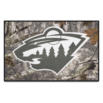 Wholesale-Minnesota Wild Starter Mat - Camo NHL Accent Rug - 19" x 30" SKU: 34487