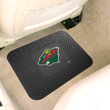 Wholesale-Minnesota Wild Utility Mat NHL Back Seat Car Floor Mats - 1 Piece - 14" x 17" SKU: 10771