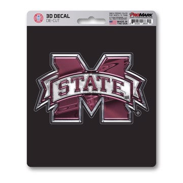 Wholesale-Mississippi State 3D Decal Mississippi State University 3D Decal 5” x 6.25” - "M State" Logo SKU: 62823
