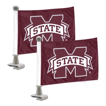 Wholesale-Mississippi State Ambassador Flags Mississippi State University Ambassador Flags 4” x 6” - "Bulldog and 'M STATE'" Alternate Logo SKU: 61917