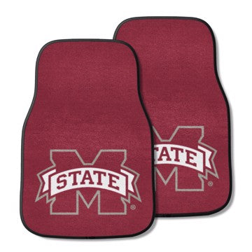Wholesale-Mississippi State Bulldogs 2-pc Carpet Car Mat Set 17in. x 27in. - 2 Pieces SKU: 5275