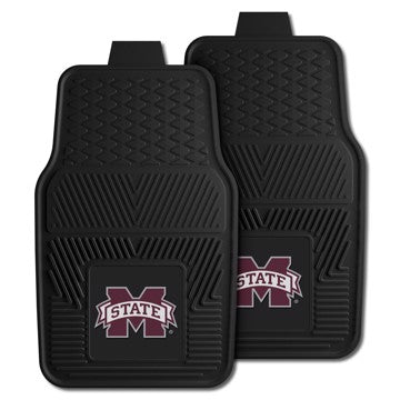 Wholesale-Mississippi State Bulldogs 2-pc Vinyl Car Mat Set 17in. x 27in. - 2 Pieces SKU: 11774