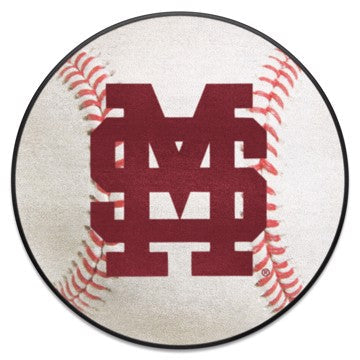 Wholesale-Mississippi State Bulldogs Baseball Mat 27" diameter SKU: 2096