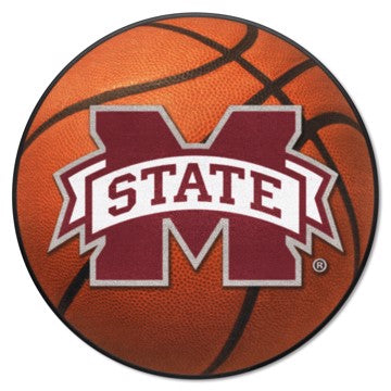 Wholesale-Mississippi State Bulldogs Basketball Mat 27" diameter SKU: 2092