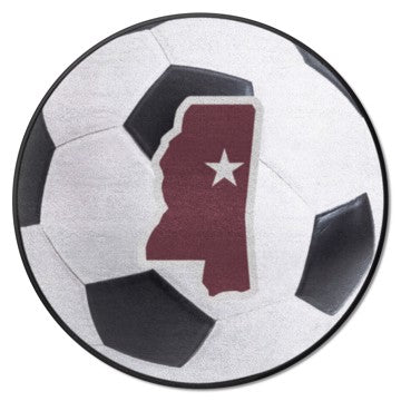 Wholesale-Mississippi State Bulldogs Soccer Ball Mat 27" diameter SKU: 35767