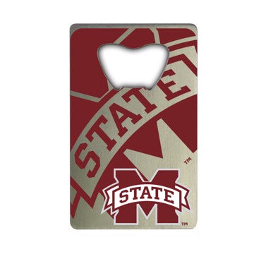 Wholesale-Mississippi State Credit Card Bottle Opener Mississippi State University Credit Card Bottle Opener 2” x 3.25 - "M State" Primary Logo SKU: 62583