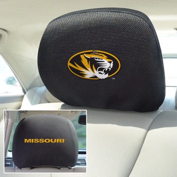 Wholesale-Missouri Headrest Cover Set University of Missouri Headrest Cover Set 10"x13" - "Oval Tiger" Logo & Wordmark SKU: 12586