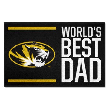 Wholesale-Missouri Tigers World's Best Dad Starter Mat 19"x30" SKU: 18217