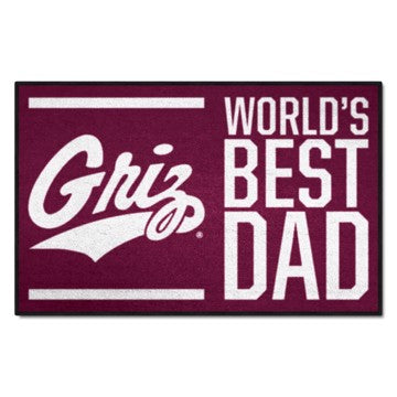 Wholesale-Montana Grizzlies World's Best Dad Starter Mat 19"x30" SKU: 31214
