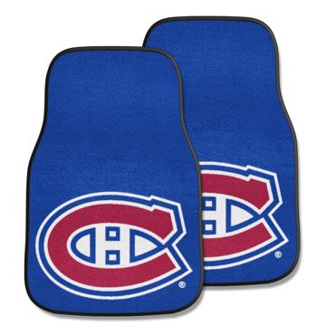 Wholesale-Montreal Canadiens 2-pc Carpet Car Mat Set NHL Auto Floor Mat - 2 piece Set - 17" x 27" SKU: 10406