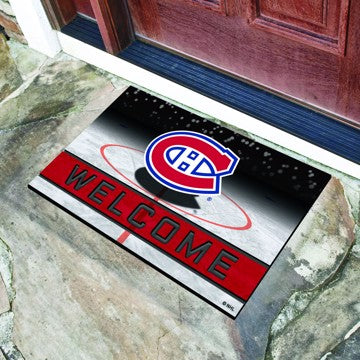 Wholesale-Montreal Canadiens Crumb Rubber Door Mat NHL Outdoor Door Mat - 18" x 30" SKU: 21276