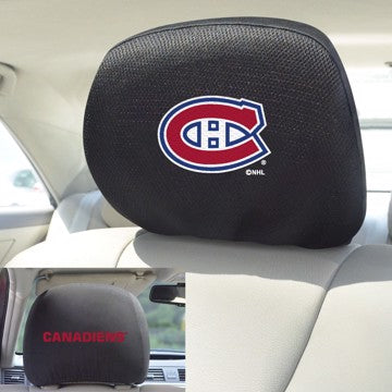 Wholesale-Montreal Canadiens Headrest Cover Set NHL Universal Fit - 10" x 13" SKU: 17027