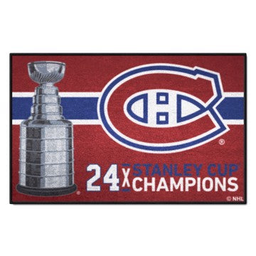 Wholesale-Montreal Canadiens Starter Mat - Dynasty NHL Accent Rug - 19"x30" SKU: 34292