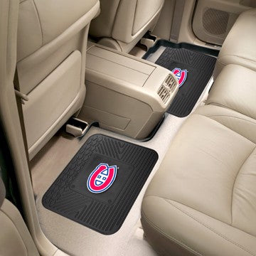 Wholesale-Montreal Canadiens Utility Mat Set NHL Back Seat Car Floor Mats - 2 Piece Set - 14" x 17" SKU: 12398