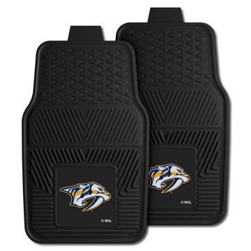 Wholesale-Nashville Predators 2-pc Vinyl Car Mat Set NHL Auto Floor Mat - 2 piece Set - 17" x 27" SKU: 10585