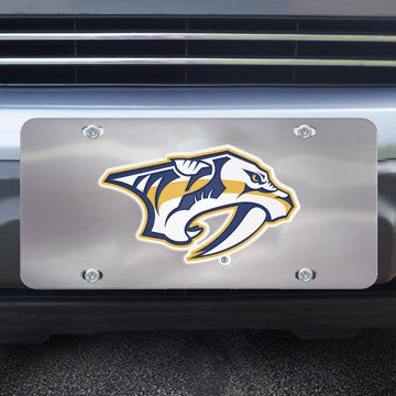 Wholesale-Nashville Predators Diecast License Plate NHL Exterior Auto Accessory - 12" x 6" SKU: 27395