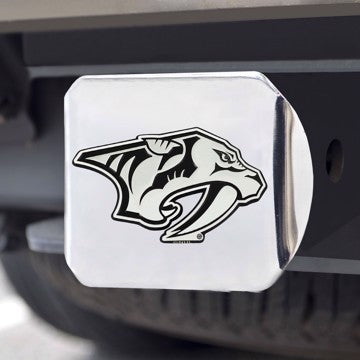 Wholesale-Nashville Predators Hitch Cover NHL Chrome Emblem on Chrome Hitch - 3.4" x 4" SKU: 24297