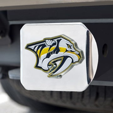 Wholesale-Nashville Predators Hitch Cover NHL Color Emblem on Chrome Hitch - 3.4" x 4" SKU: 24299