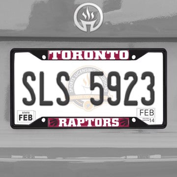 Wholesale-NBA - Toronto Raptors License Plate Frame - Black Toronto Raptors - NBA - Black Metal License Plate Frame SKU: 31341