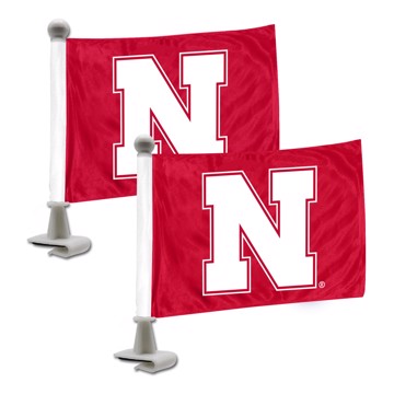 Wholesale-Nebraska Ambassador Flags University of Nebraska Ambassador Flags 4” x 6” - "Huskers" Alternate Logo SKU: 61919