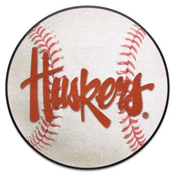 Wholesale-Nebraska Cornhuskers Baseball Mat 27" diameter SKU: 20661