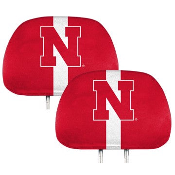 Wholesale-Nebraska Printed Headrest Cover University of Nebraska Printed Headrest Cover 14” x 10” - "N" Logo SKU: 62060