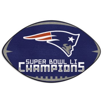 Wholesale-New England Patriots Football Mat NFL Accent Rug - Shaped - 20.5" x 32.5" SKU: 16204