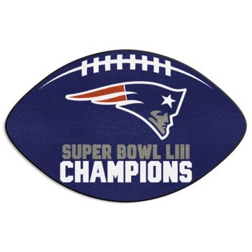 Wholesale-New England Patriots Football Mat NFL Accent Rug - Shaped - 20.5" x 32.5" SKU: 26688