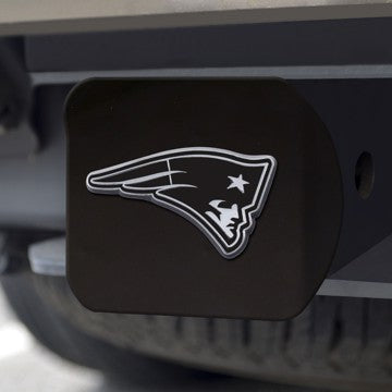 Wholesale-New England Patriots Hitch Cover NFL Chrome Emblem on Black Hitch - 3.4" x 4" SKU: 21560