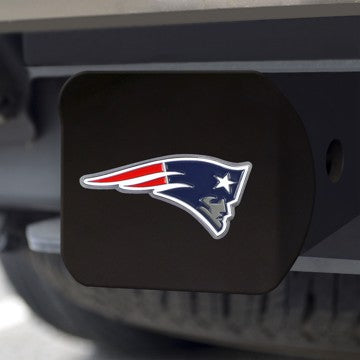 Wholesale-New England Patriots Hitch Cover NFL Color Emblem on Black Hitch - 3.4" x 4" SKU: 22586