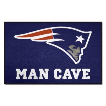 Wholesale-New England Patriots Man Cave Starter NFL Accent Rug - 19" x 30" SKU: 14333