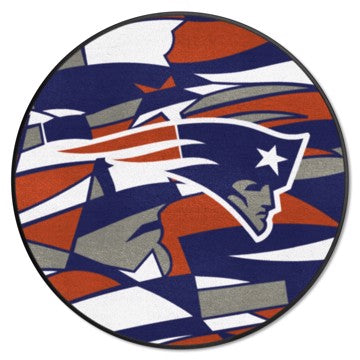 Wholesale-New England Patriots NFL x FIT Roundel Mat NFL Accent Rug - Round - 27" diameter SKU: 23324