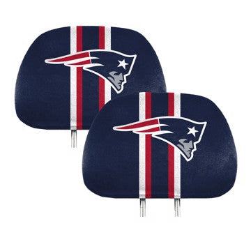 Wholesale-New England Patriots Printed Headrest Cover NFL Universal Fit - 10" x 13" SKU: 62019