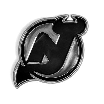 Wholesale-New Jersey Devils Molded Chrome Emblem NHL Plastic Auto Accessory SKU: 60306