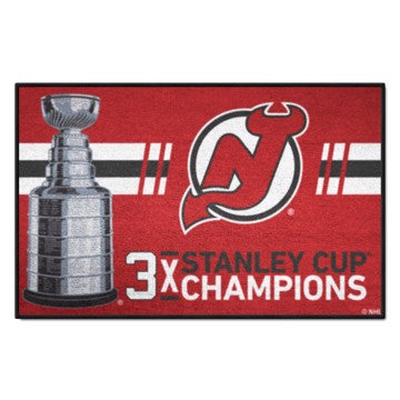 Wholesale-New Jersey Devils Starter Mat - Dynasty NHL Accent Rug - 19"x30" SKU: 34293