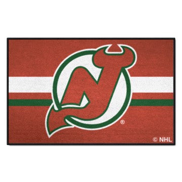 Wholesale-New Jersey Devils Starter - Uniform Alternate Jersey NHL Accent Rug - 19" x 30" SKU: 31942