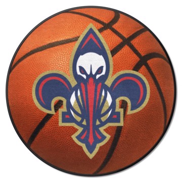 Wholesale-New Orleans Pelicans Basketball Mat NBA Accent Rug - Round - 27" diameter SKU: 37031