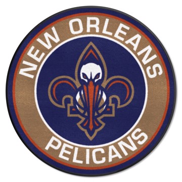 Wholesale-New Orleans Pelicans Roundel Mat NBA Accent Rug - Round - 27" diameter SKU: 18844