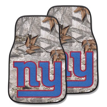 Wholesale-New York Giants 2-pc Carpet Car Mat Set NFL Auto Floor Mat - 2 piece Set - 17" x 27" SKU: 25508