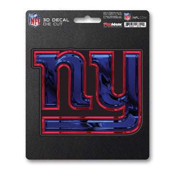 Wholesale-New York Giants 3D Decal NFL 1 piece - 5” x 6.25” (total) SKU: 62783