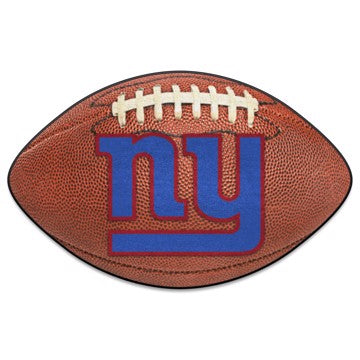 Wholesale-New York Giants Football Mat NFL Accent Rug - Shaped - 20.5" x 32.5" SKU: 5806