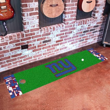 Wholesale-New York Giants NFL x FIT Putting Green Mat NFL Golf Accessory - 18" x 72" SKU: 23335