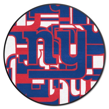 Wholesale-New York Giants NFL x FIT Roundel Mat NFL Accent Rug - Round - 27" diameter SKU: 23336