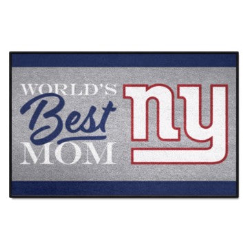 Wholesale-New York Giants Starter Mat - World's Best Mom NFL Accent Rug - 19" x 30" SKU: 18036
