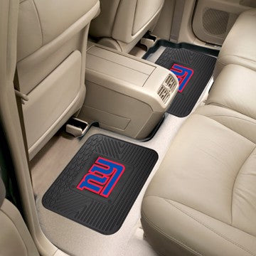 Wholesale-New York Giants Utility Mat Set NFL Back Seat Car Floor Mats - 2 Piece Set - 14" x 17" SKU: 12316