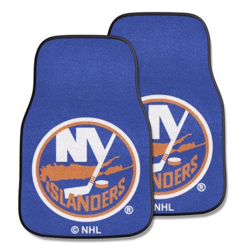 Wholesale-New York Islanders 2-pc Carpet Car Mat Set NHL Auto Floor Mat - 2 piece Set - 17" x 27" SKU: 10463