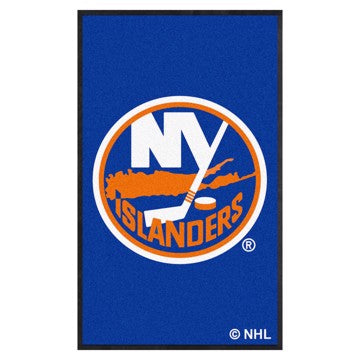 Wholesale-New York Islanders 3X5 High-Traffic Mat with Rubber Backing NHL Commercial Mat - Portrait Orientation - Indoor - 33.5" x 57" SKU: 12866