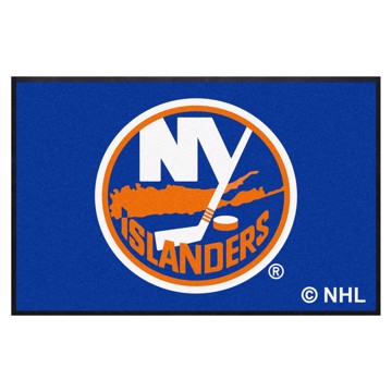 Wholesale-New York Islanders 4X6 High-Traffic Mat with Rubber Backing NHL Commercial Mat - Landscape Orientation - Indoor - 43" x 67" SKU: 12867