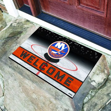 Wholesale-New York Islanders Crumb Rubber Door Mat NHL Outdoor Door Mat - 18" x 30" SKU: 21279
